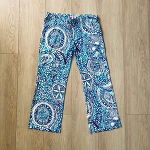 Blue & White Lilly Pulitzer Pallazo Pants